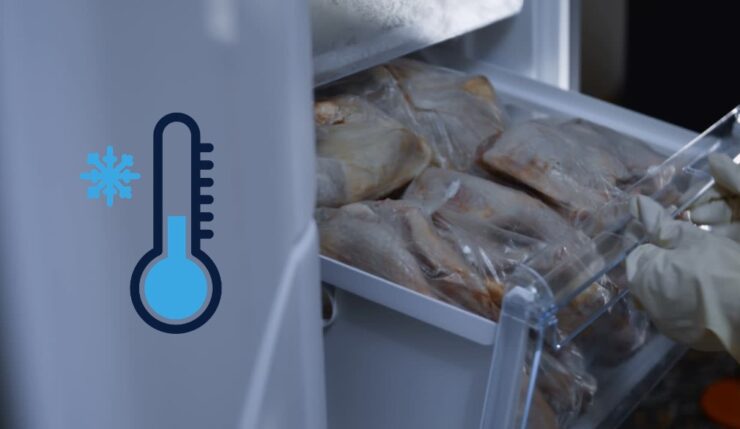 raw chicken storing temperature
