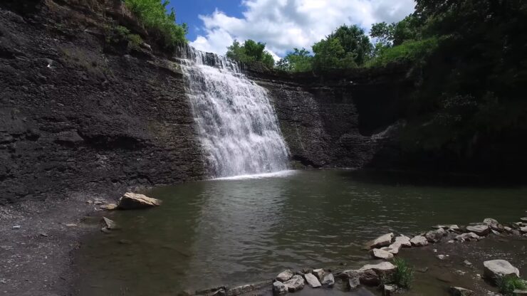 Bourbon State Fishing Waterfall