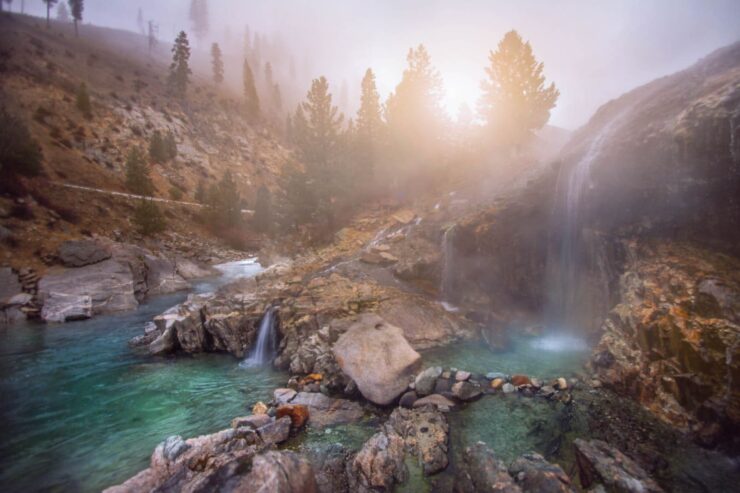 Kirkham Hot Springs Waterfall