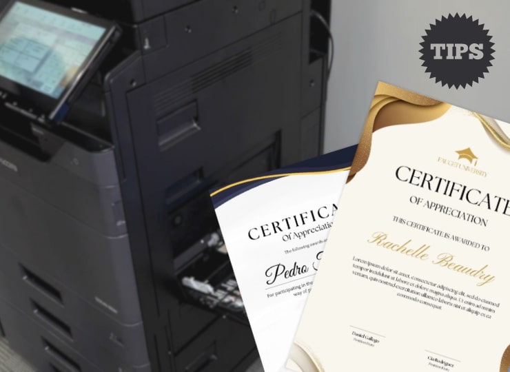 Tips for Printing Elegant Certificates