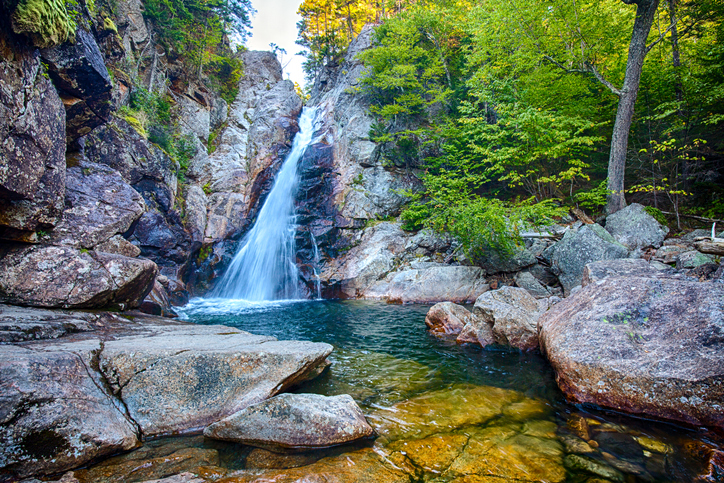 Glen Ellis Falls at Pinkham Notch,New Hampshire