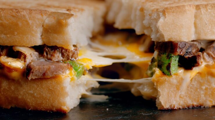 DEVOUR - Philly Cheesesteak Grilled Cheese