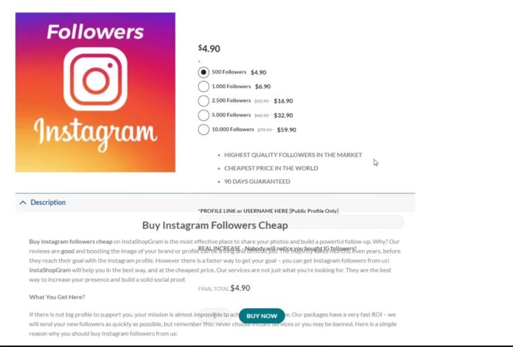 I Bought 10,000 Instagram Followers