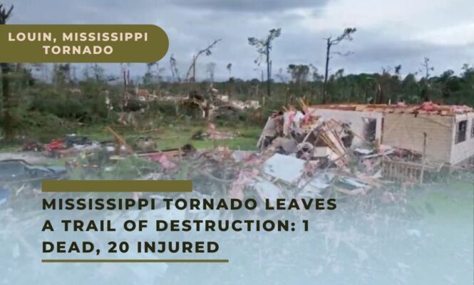 Louin, Mississippi Tornado Leaves a Trail of Destruction: 1 Dead, 20 ...