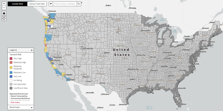 Tsunami Map