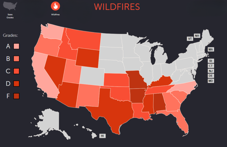 US Wildfire Risk Grades