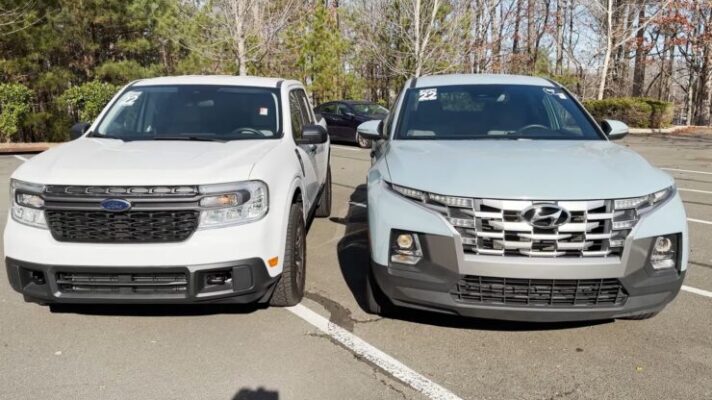2024 Ford Maverick vs. 2024 Hyundai Santa Cruz: Small Truck Struggle