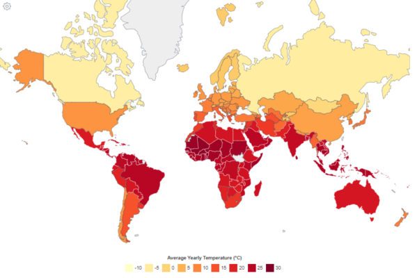Which Country Is Hottest In The World