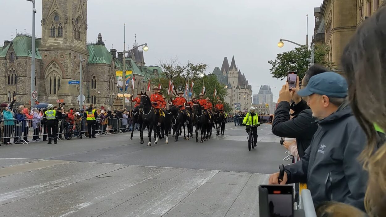 Canada Military Parade in Ottawa in memory of Queen Elizabeth II