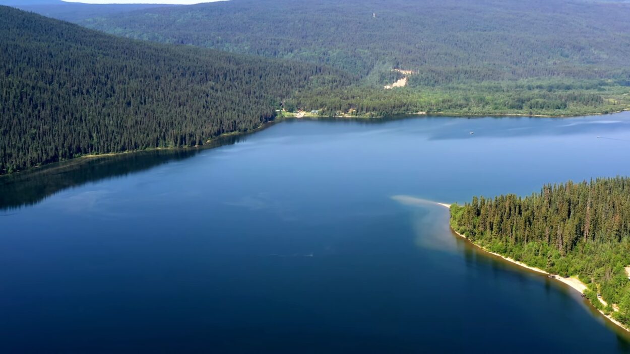 Dease Lake BC Drone View