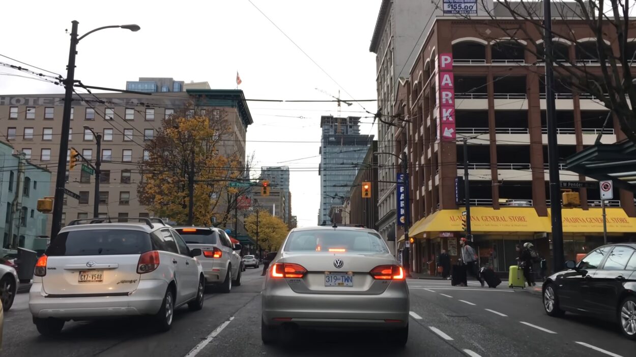 Driving Downtown - Vancouver