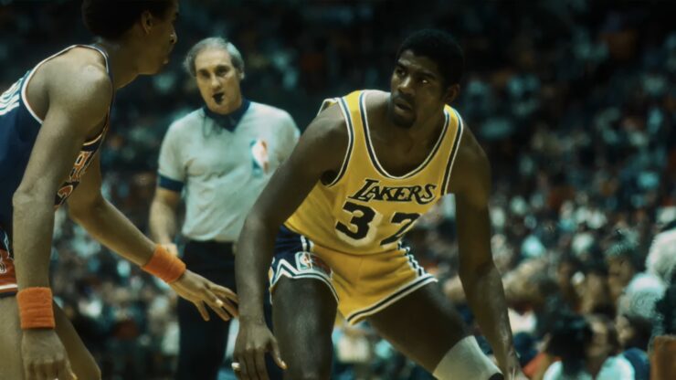 Magic in Lakers Jersey