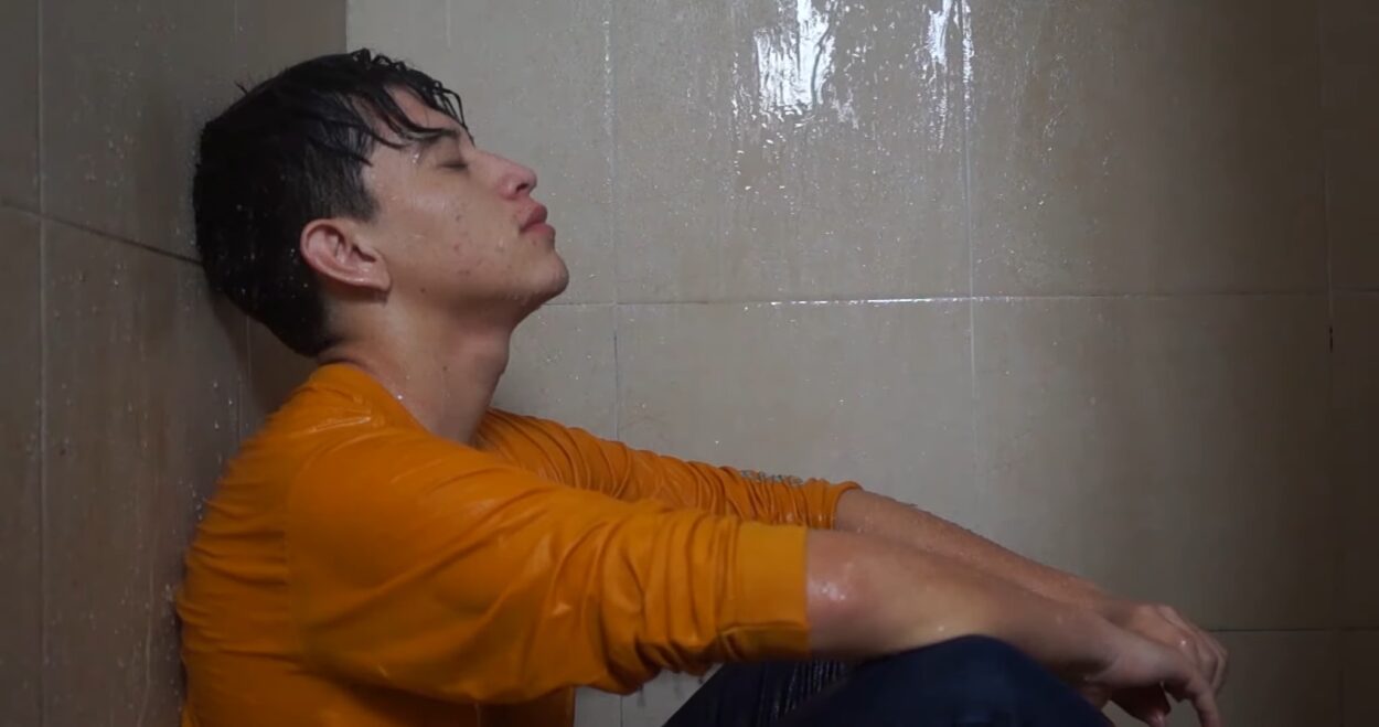 Sad Man Shower