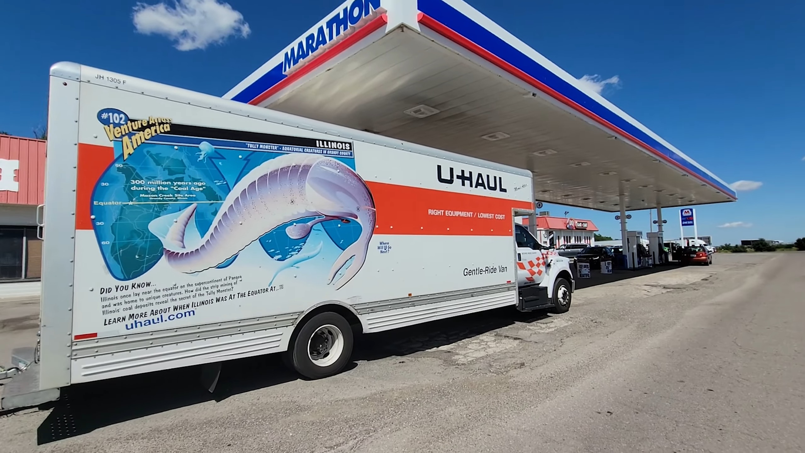 Uhaul on gas Station