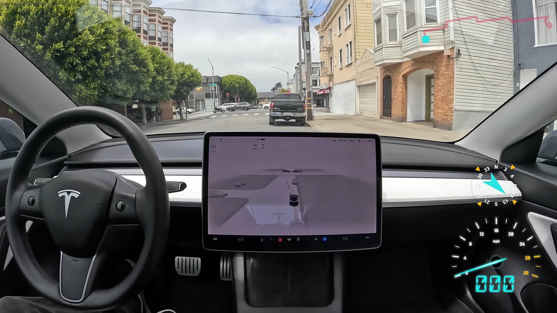 tesla Driving