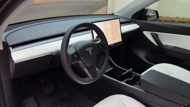 tesla interior