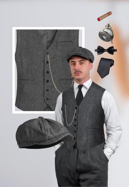 TOGROP 1920s Mens Costume