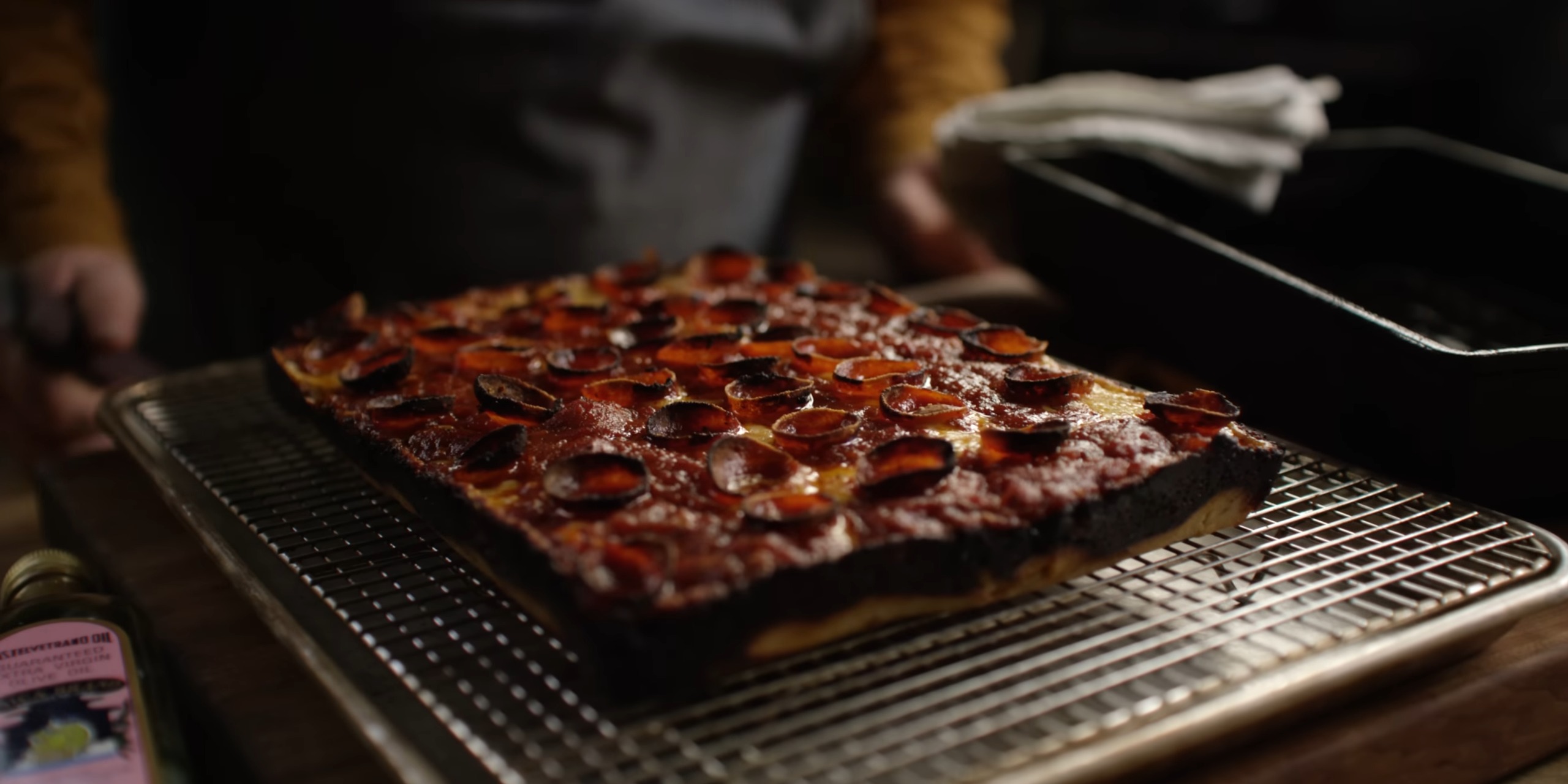 Detroit Style Pepperoni Pizza