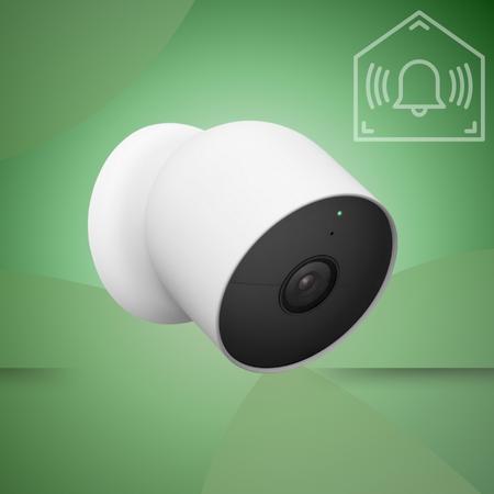 Google - Nest Cam IndoorOutdoor Wire Free Security Camera