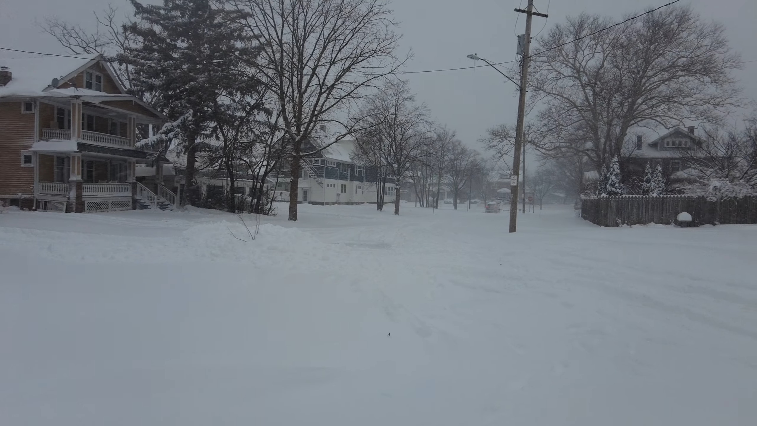 Winter Storm in Cleveland, Ohio