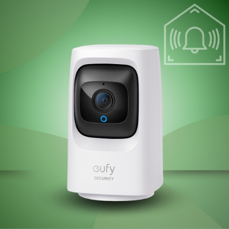 eufy Security - Indoor Cam Mini 2k HD Wi-Fi Pan & Tilt Security Cam