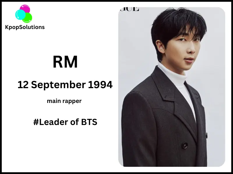 BTS members RM current age and birthday.