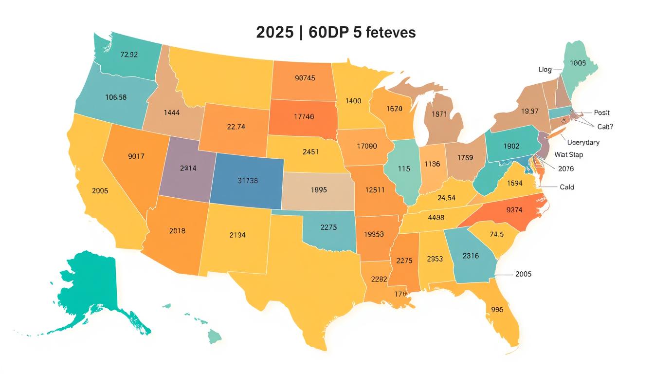 All 50 US States Ranked by GDP [Report 2025]