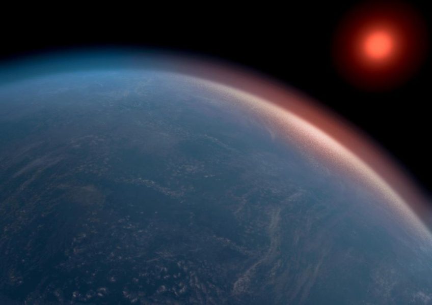An illustration of what the alien planet life could look like