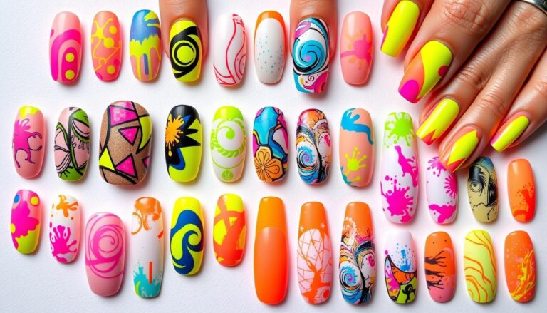 33 Bright Neon Nail Designs and Neon Nail Colors For Your Next Mani