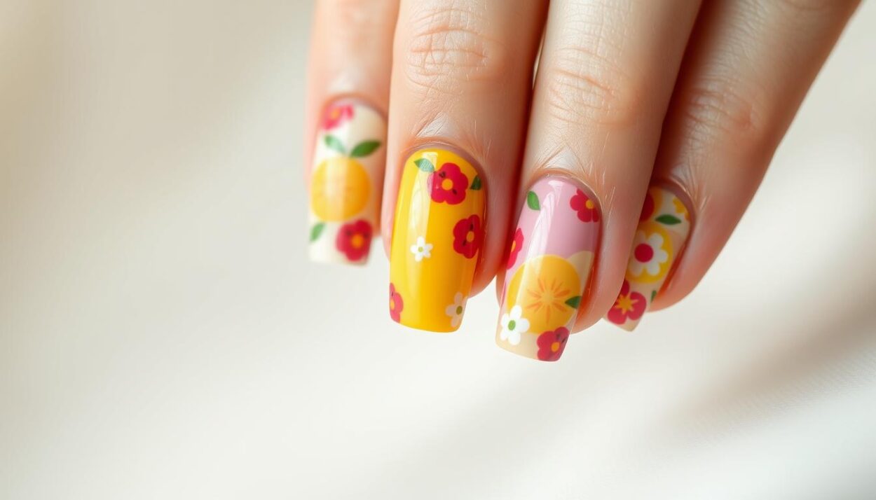 Casual summer nails