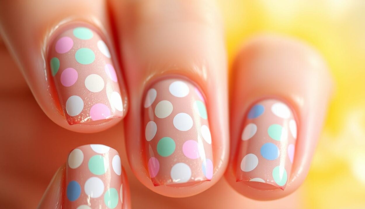 Polka Dot Nail Art