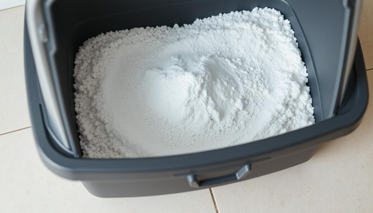 baking soda application in litter box