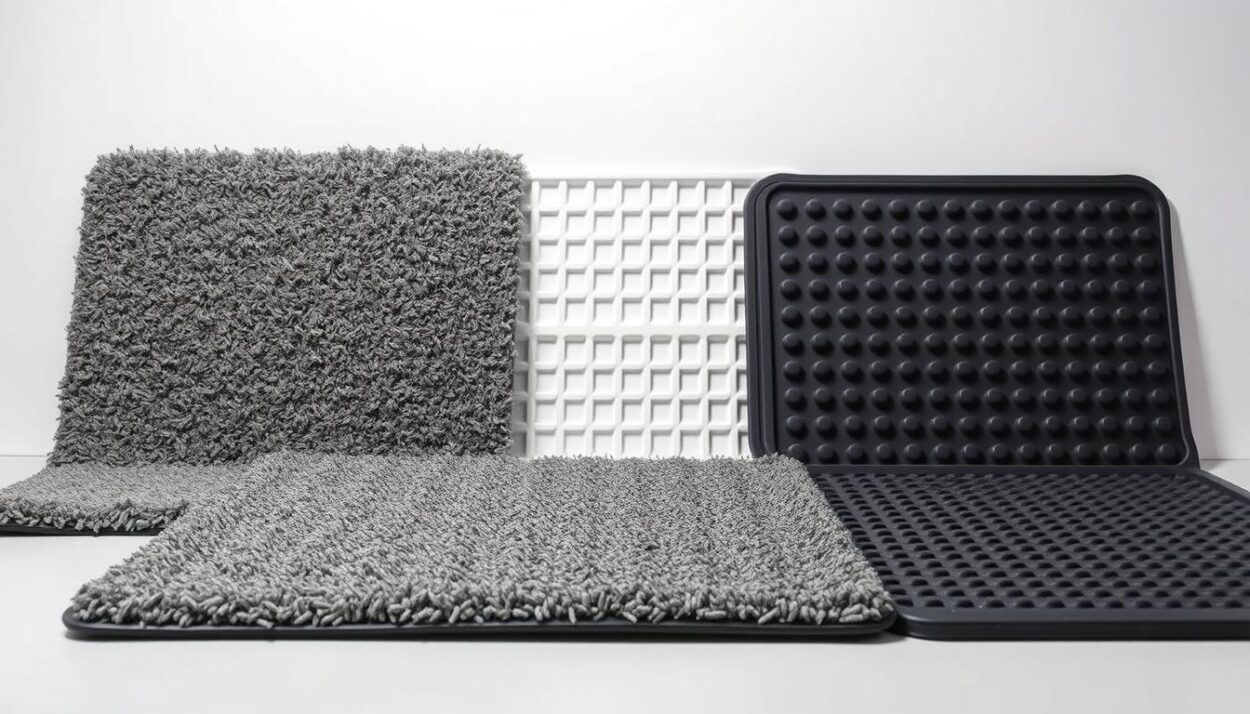 cat litter mat material comparison