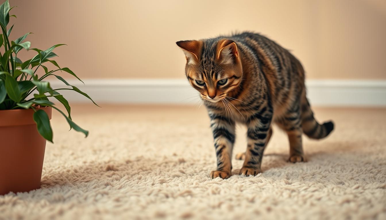 cat peeing on carpet