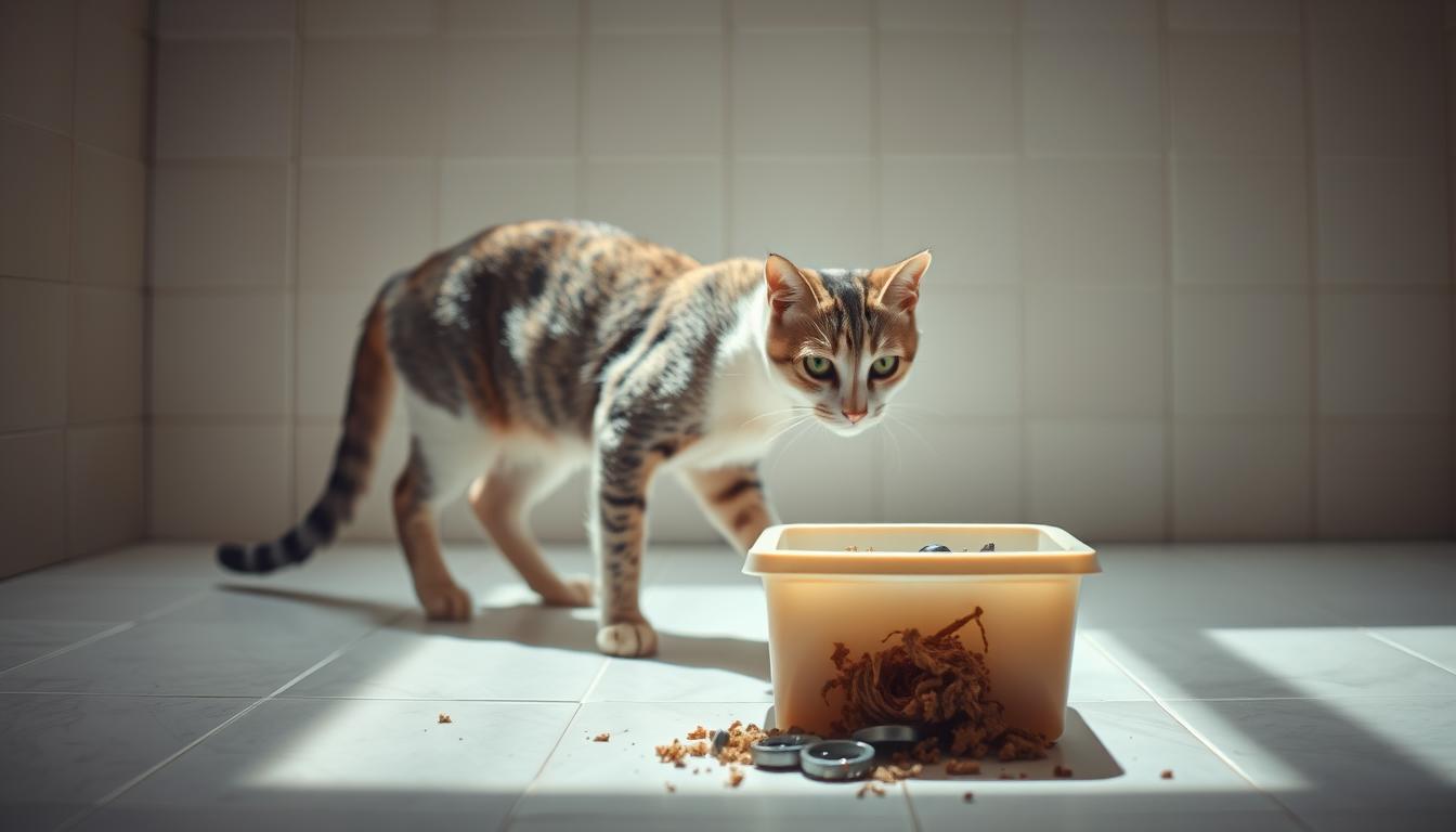 cat peeing on shower drain