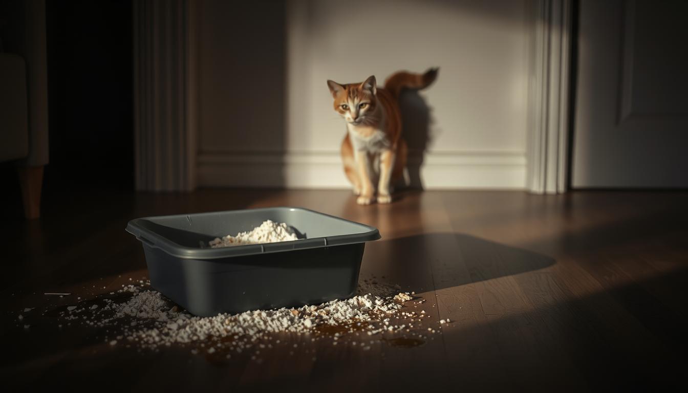 cat peeing outside litter box