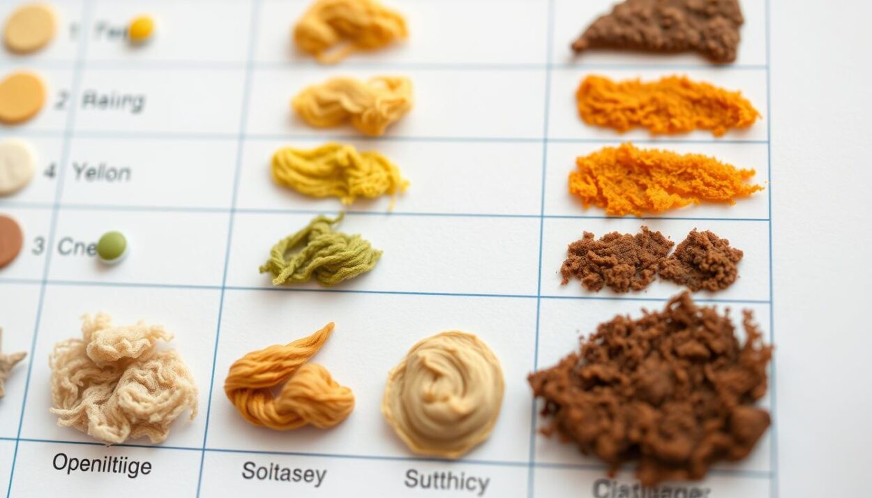 cat stool color chart