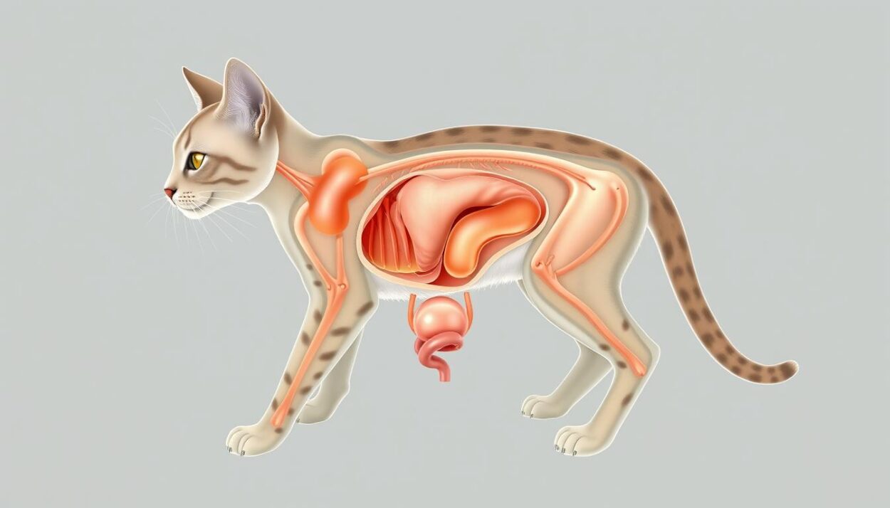 cat urinary tract health diagram