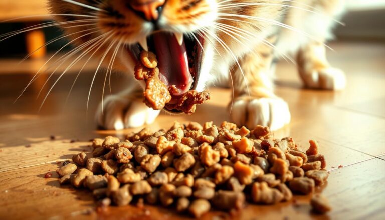 cat vomiting hours after eating