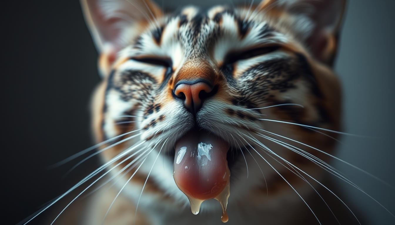cat vomiting mucus