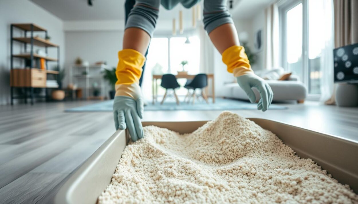 dust-free litter maintenance