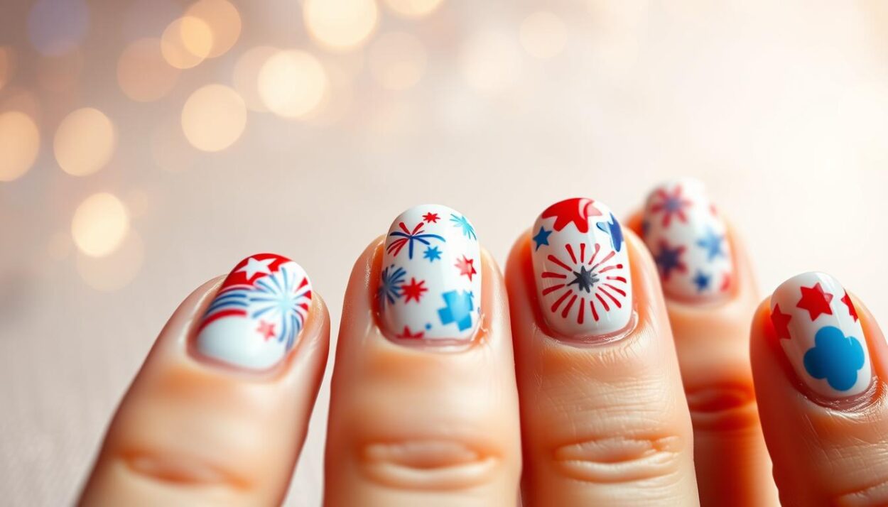 festive nail designs for July 4th