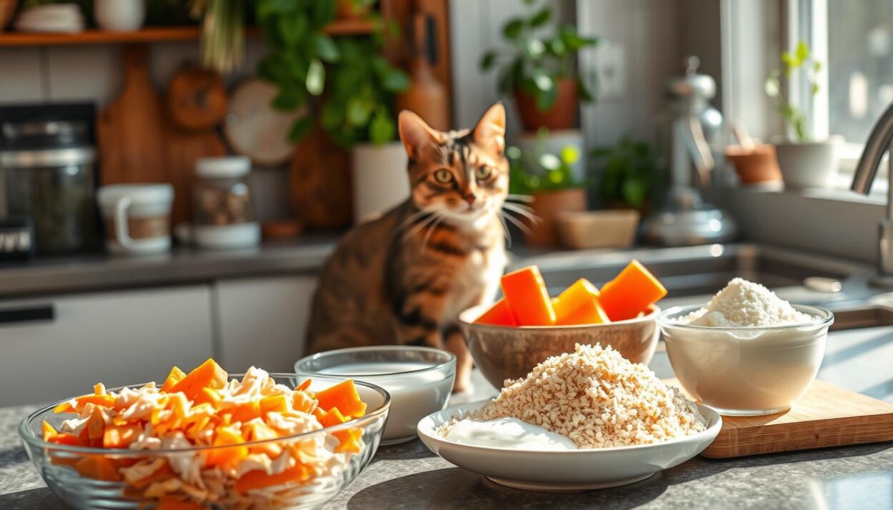 fiber-rich cat diet