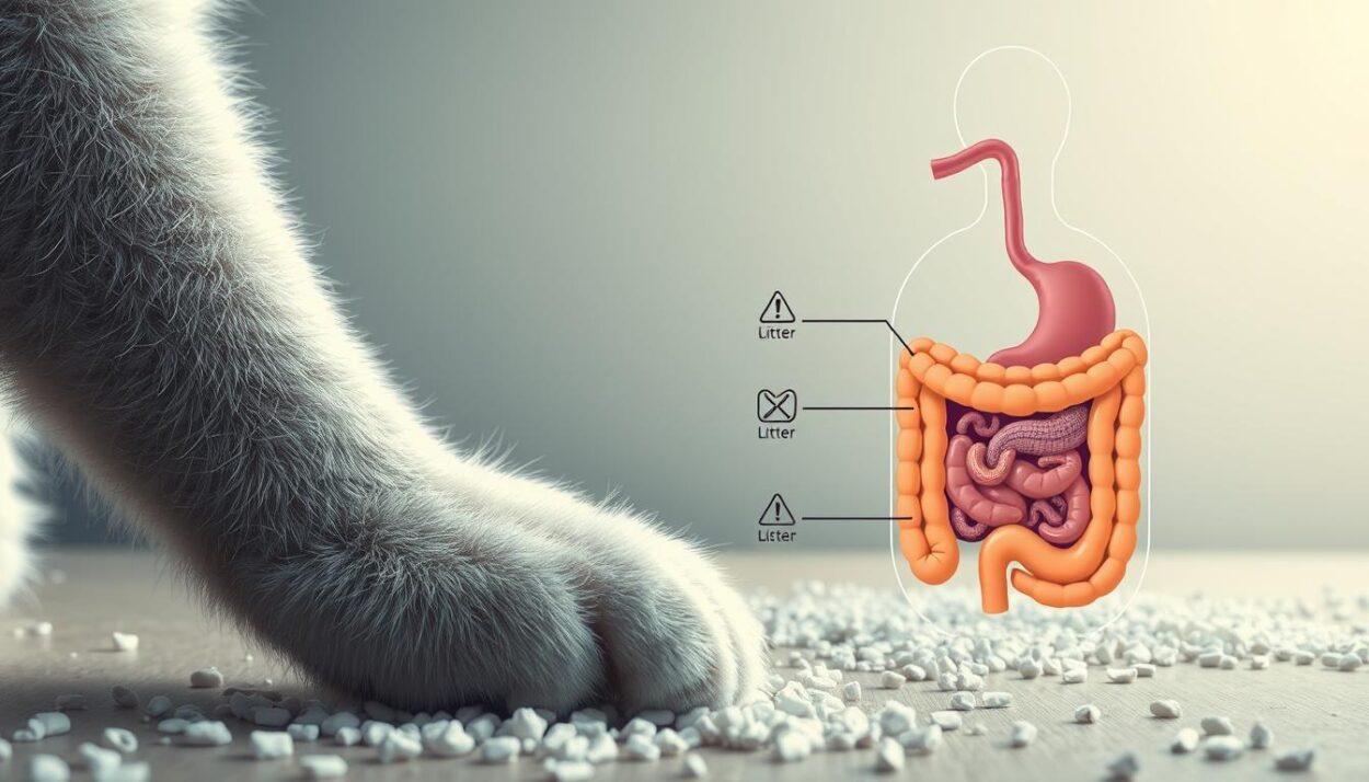 health risks of cat litter ingestion