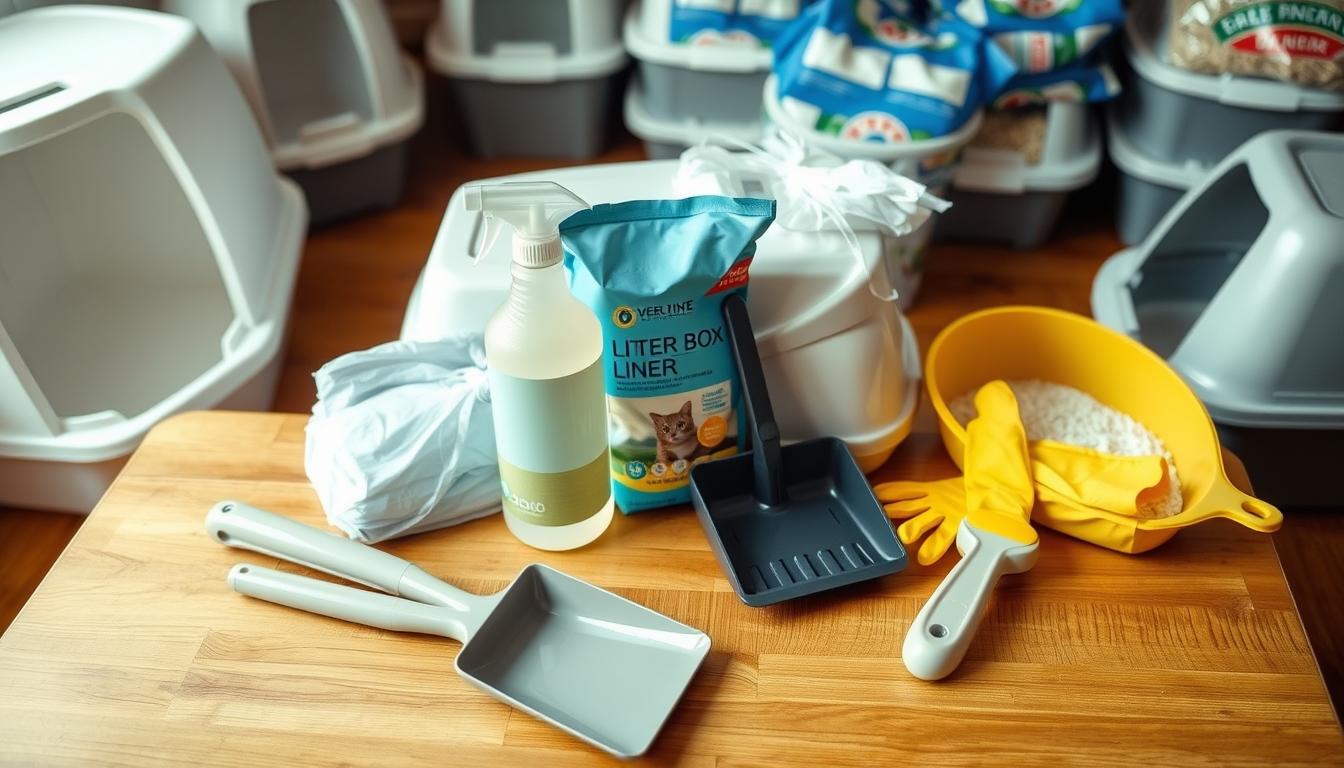 how to clean litter box without bending over