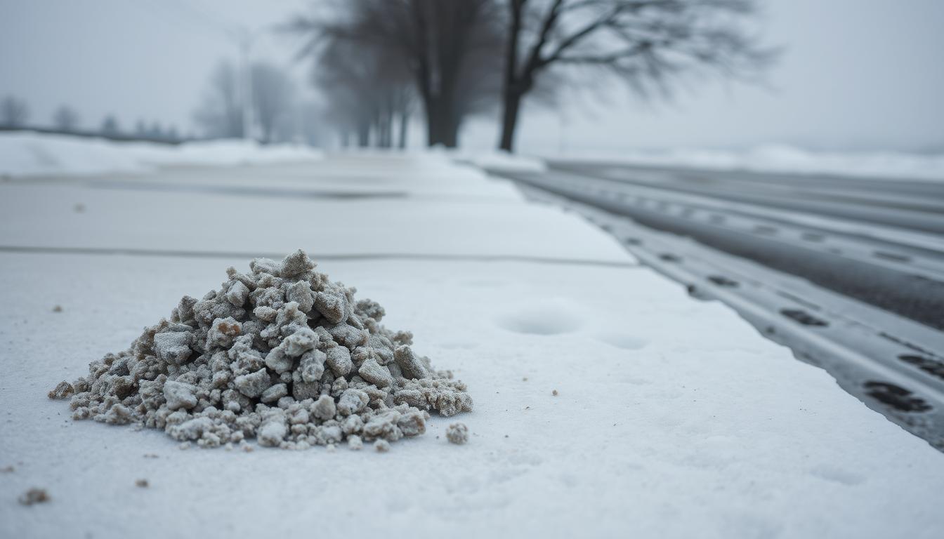 is cat litter good for icy sidewalks