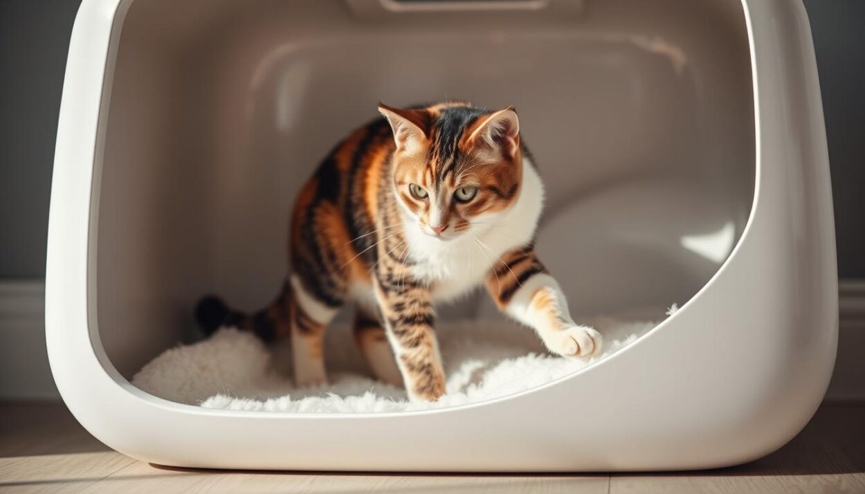 litter box cat