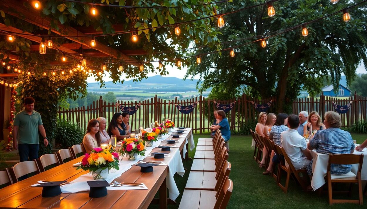 outdoor graduation party setup tips