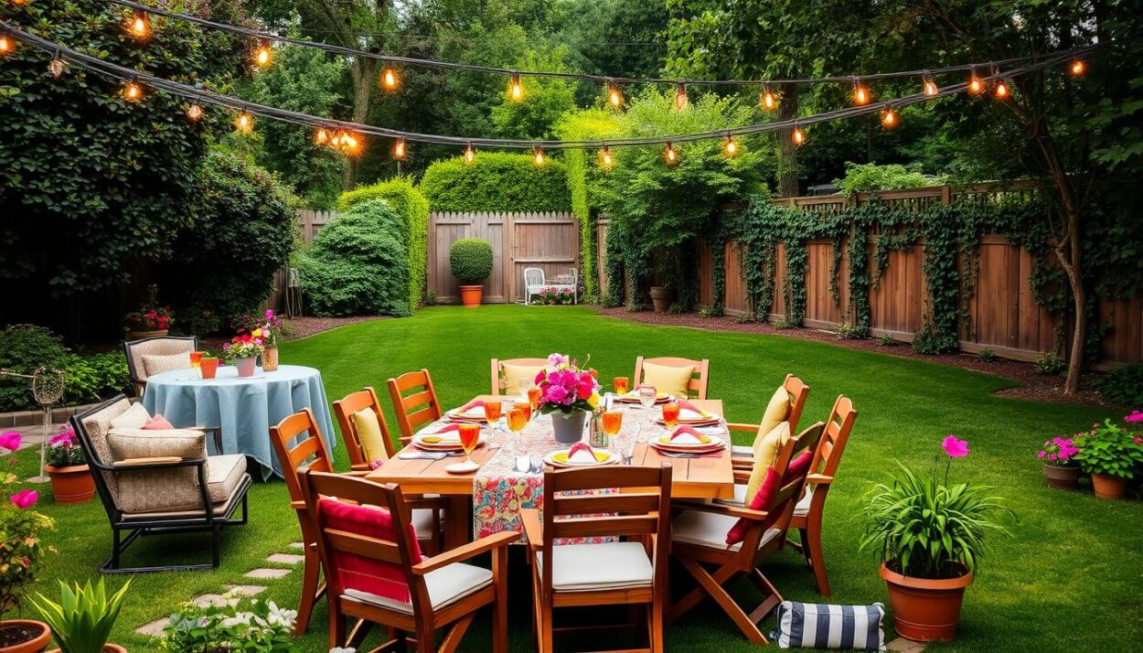 outdoor party setup tips