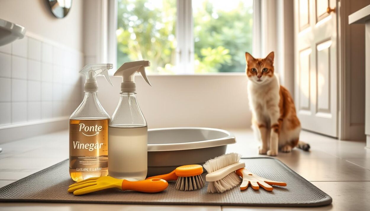 safe cat litter box cleaning